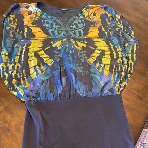 Express Butterfly Print Dress
